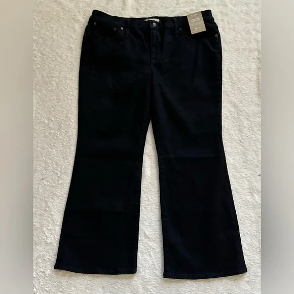 NWT Madewell Mid-rise Stretch Black Jeans // 33P - Picture 5 of 14